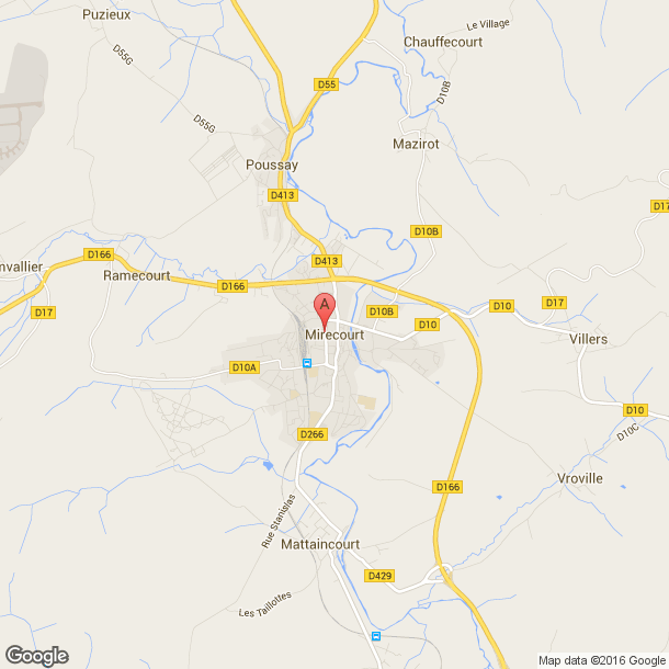 Plan des salles de sport de Mirecourt