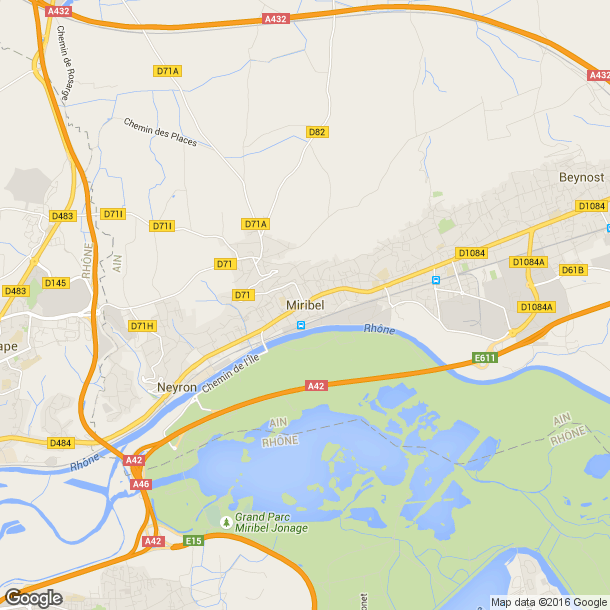 Plan des salles de sport de Miribel