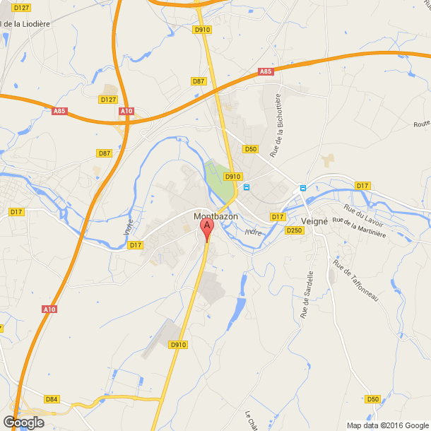 Plan des salles de sport de Montbazon