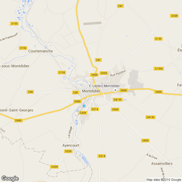 Plan des salles de sport de Montdidier