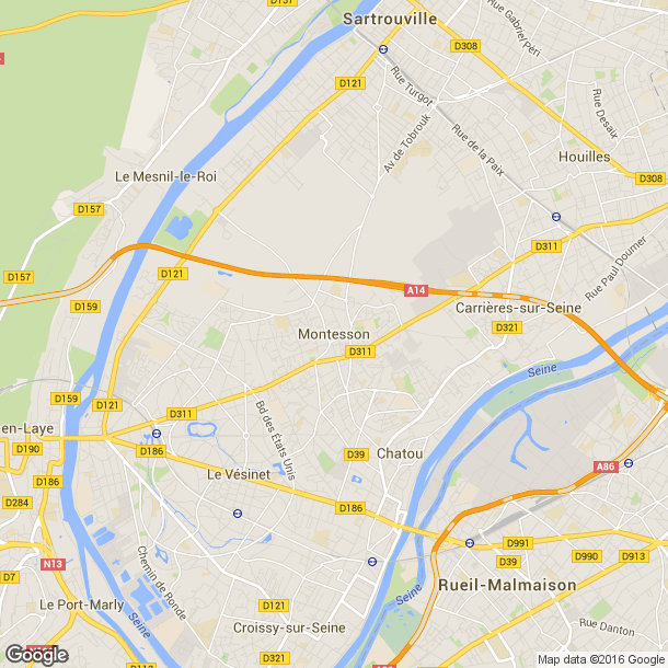 Plan des salles de sport de Montesson