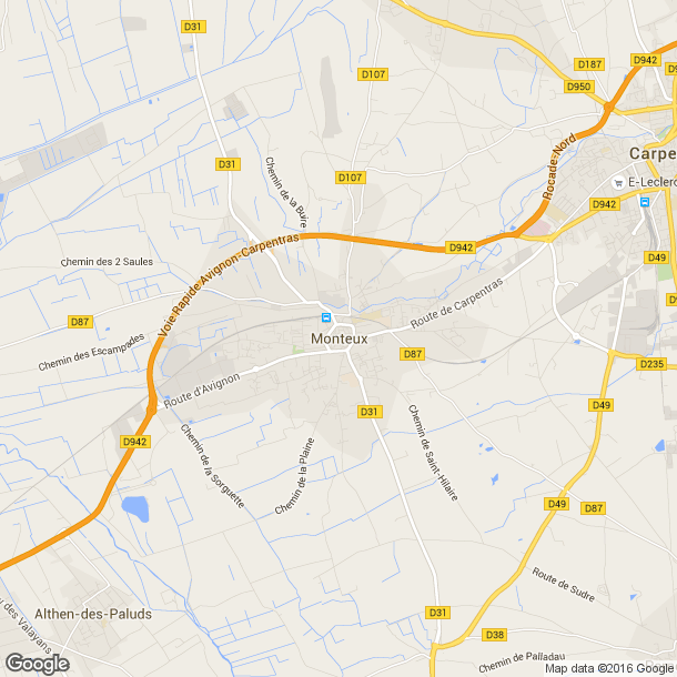 Plan des salles de sport de Monteux