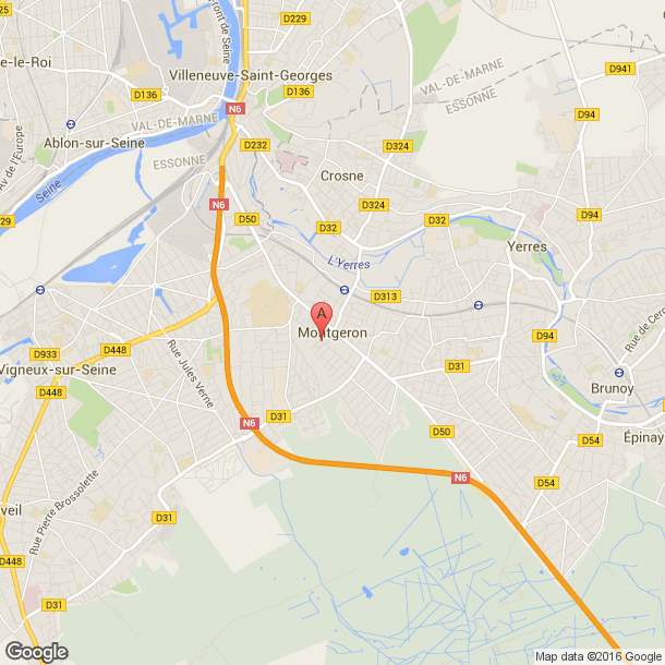 Plan des salles de sport de Montgeron