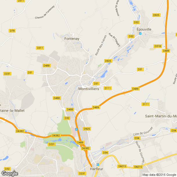 Plan des salles de sport de Montivilliers