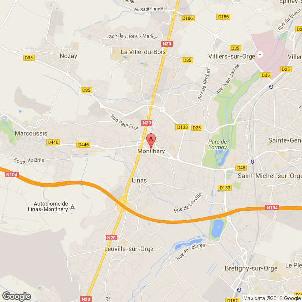 Plan des salles de sport de Montlhéry