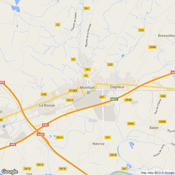 Plan des salles de sport de Montluel