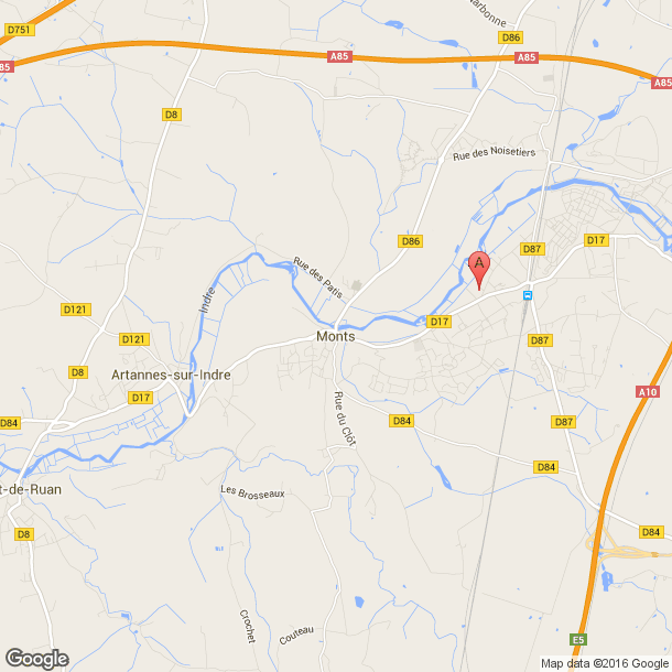 Plan des salles de sport de Monts