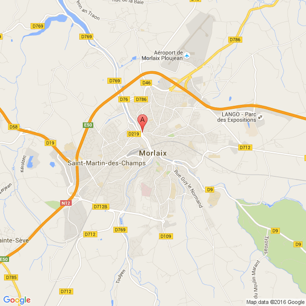 Plan des salles de sport de Morlaix