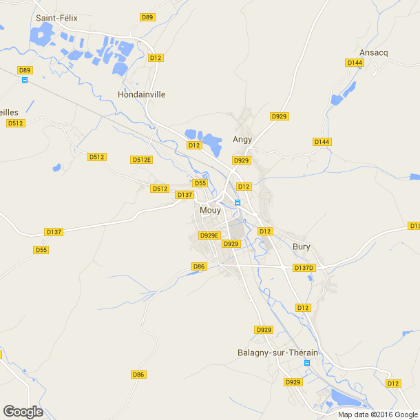 Plan des salles de sport de Mouy