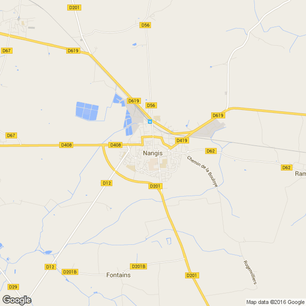 Plan des salles de sport de Nangis