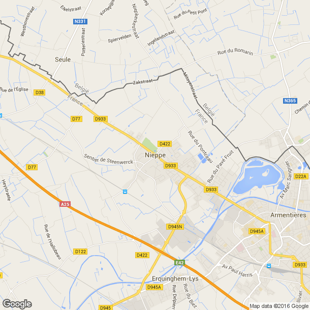 Plan des salles de sport de Nieppe