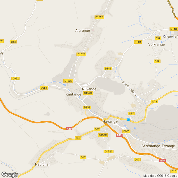 Plan des salles de sport de Nilvange