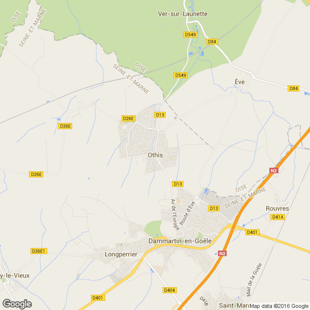 Plan des salles de sport de Othis