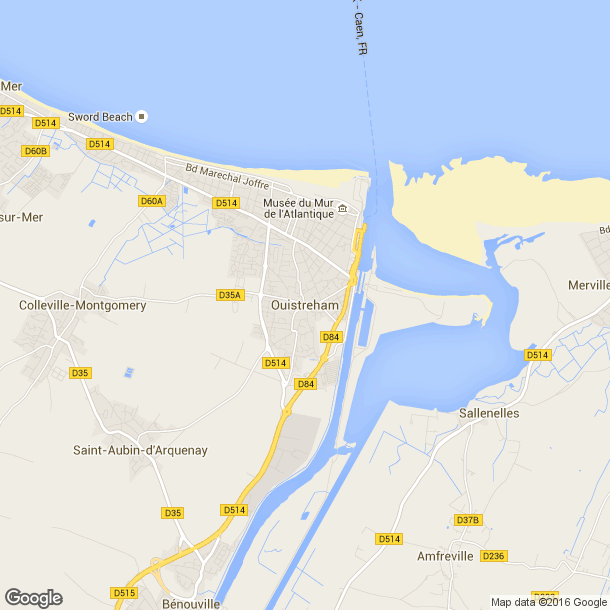 Plan des salles de sport de Ouistreham