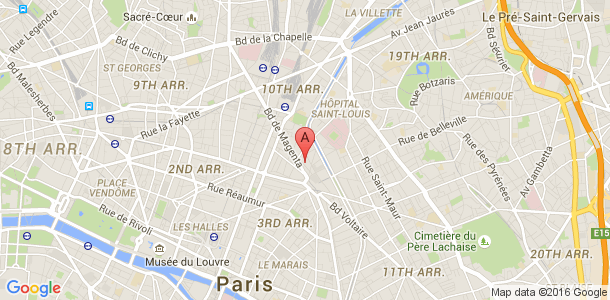 Plan des salles de sport du 10eme arrondissement de Paris
