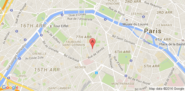 Plan des salles de sport du 7eme arrondissement de Paris