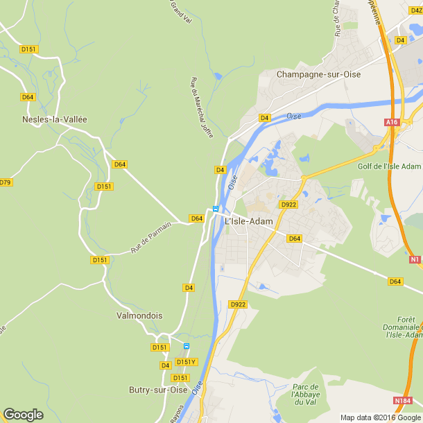 Plan des salles de sport de Parmain