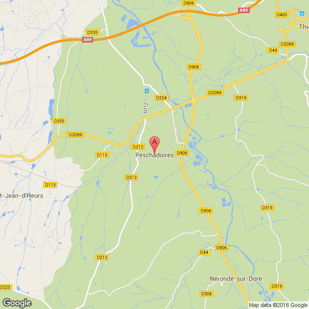 Plan des salles de sport de Peschadoires