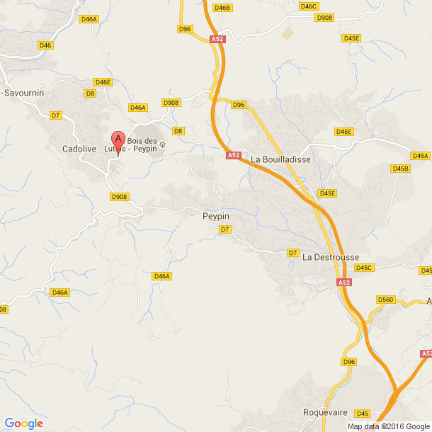 Plan des salles de sport de Peypin
