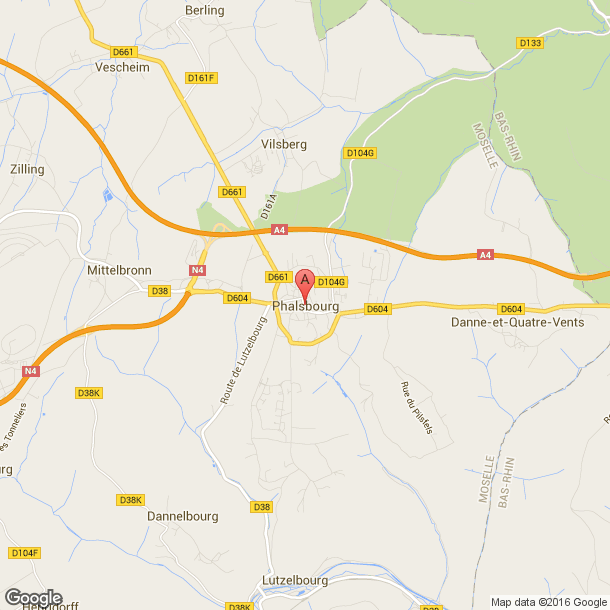 Plan des salles de sport de Phalsbourg