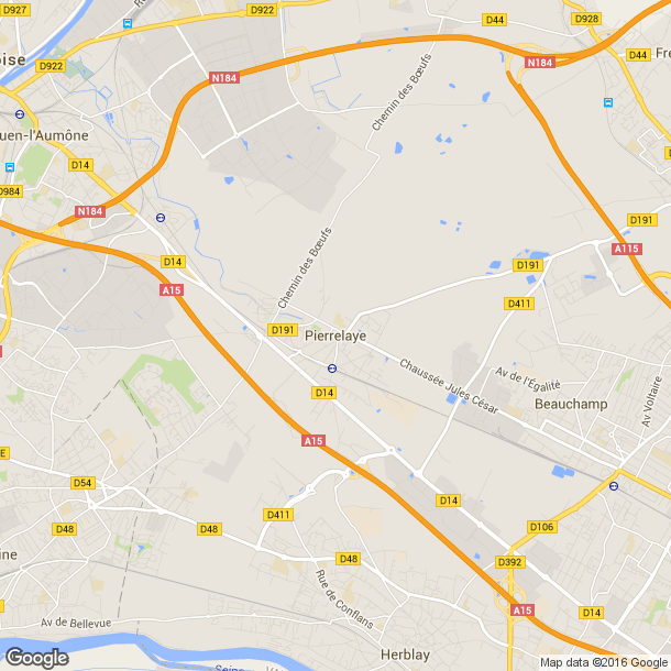 Plan des salles de sport de Pierrelaye