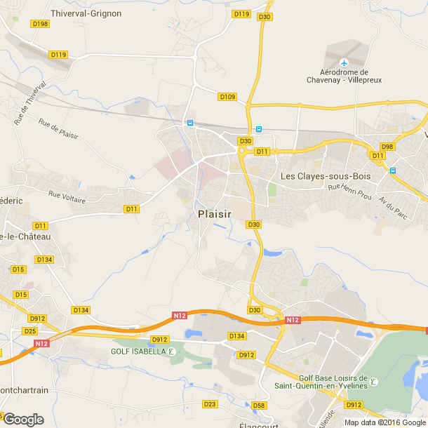 Plan des salles de sport de Plaisir
