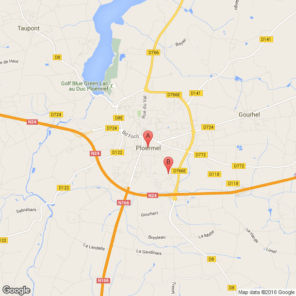 Plan des salles de sport de Ploërmel