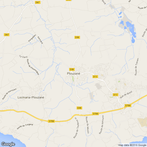 Plan des salles de sport de Plouzane