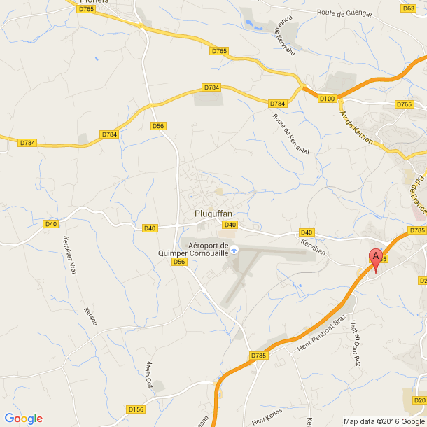 Plan des salles de sport de Pluguffan