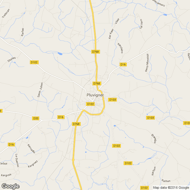 Plan des salles de sport de Pluvigner