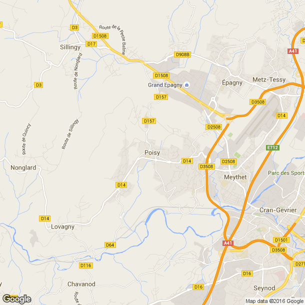 Plan des salles de sport de Poisy