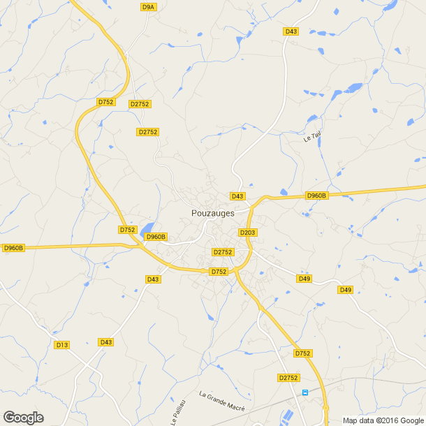 Plan des salles de sport de Pouzauges