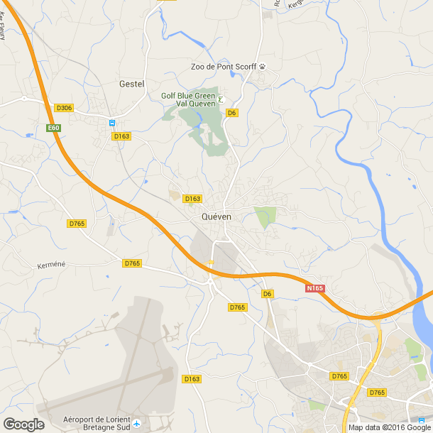 Plan des salles de sport de Quéven