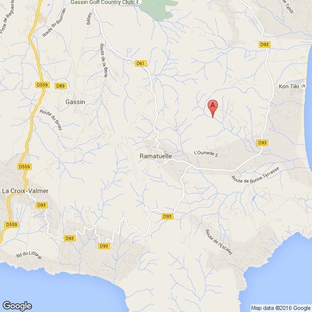Plan des salles de sport de Ramatuelle
