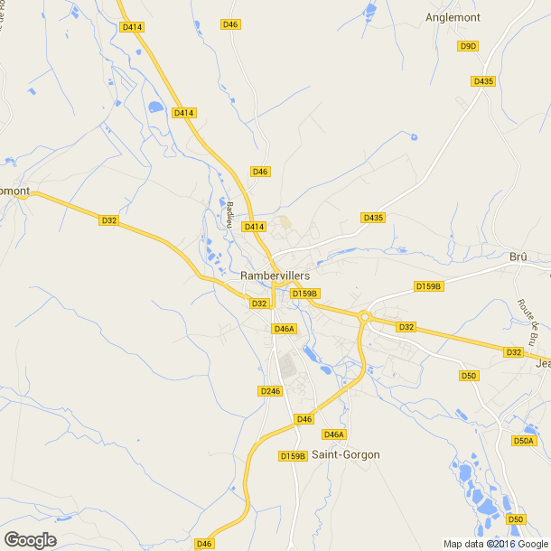 Plan des salles de sport de Rambervillers
