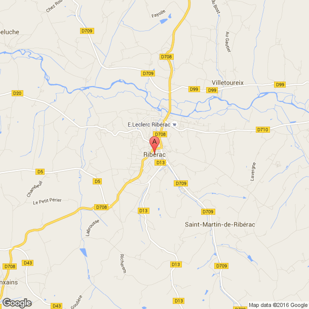 Plan des salles de sport de Riberac