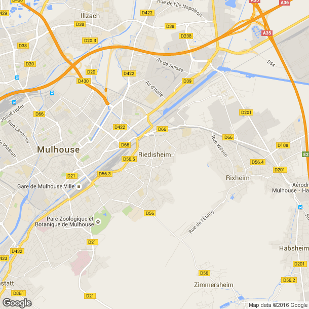 Plan des salles de sport de Riedisheim