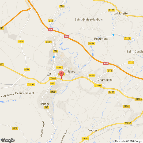 Plan des salles de sport de Rives