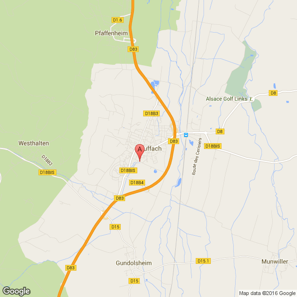 Plan des salles de sport de Rouffach