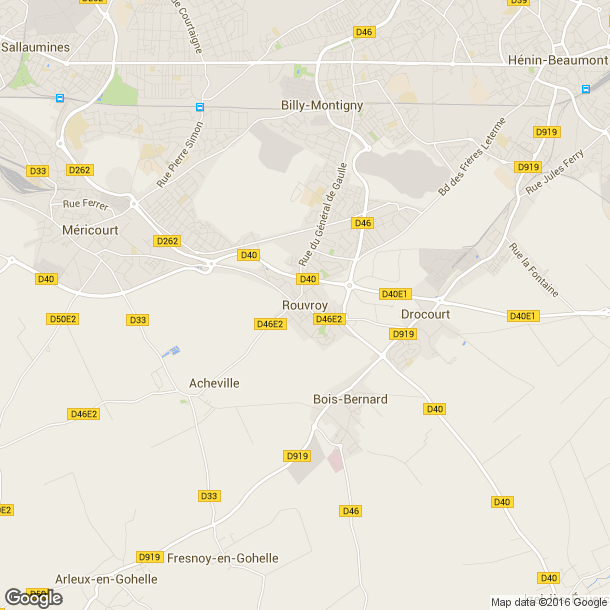 Plan des salles de sport de Rouvroy
