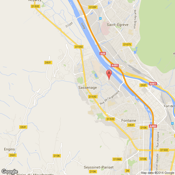 Plan des salles de sport de Sassenage