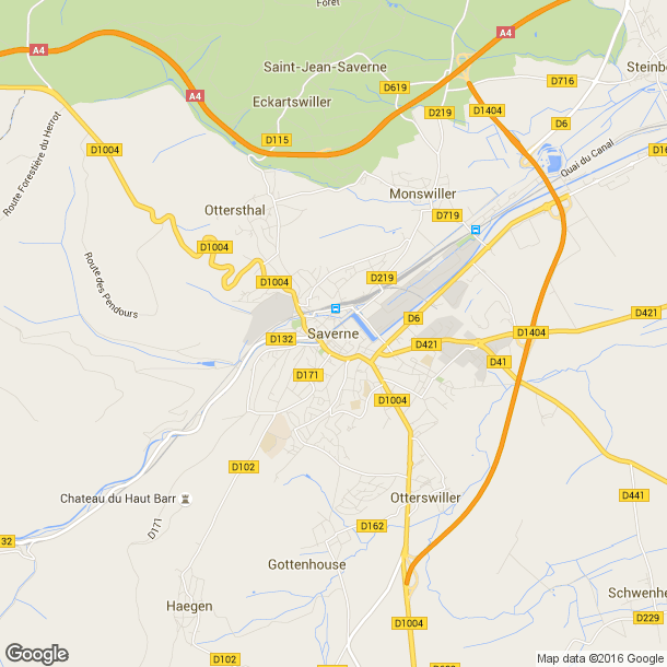 Plan des salles de sport de Saverne