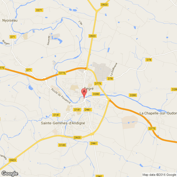 Plan des salles de sport de Segré