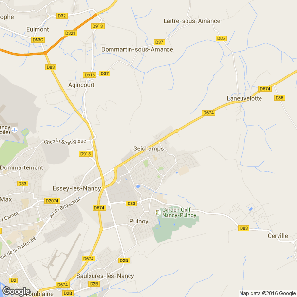 Plan des salles de sport de Seichamps
