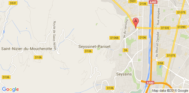 Plan des salles de sport de Seyssinet Pariset