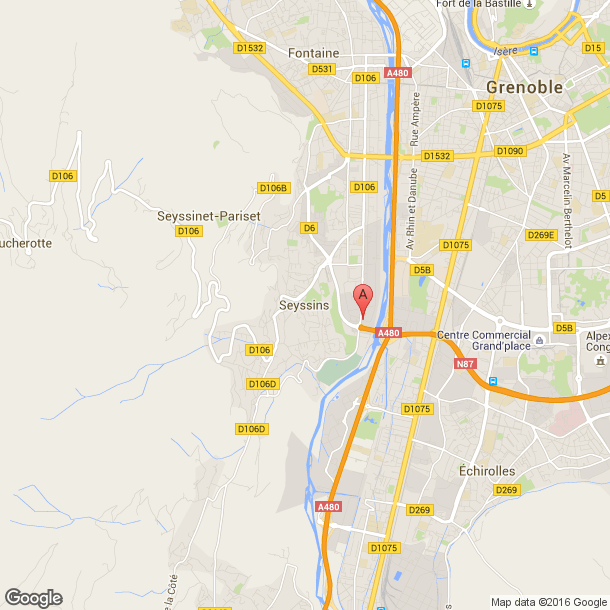 Plan des salles de sport de Seyssins