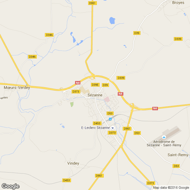 Plan des salles de sport de Sézanne