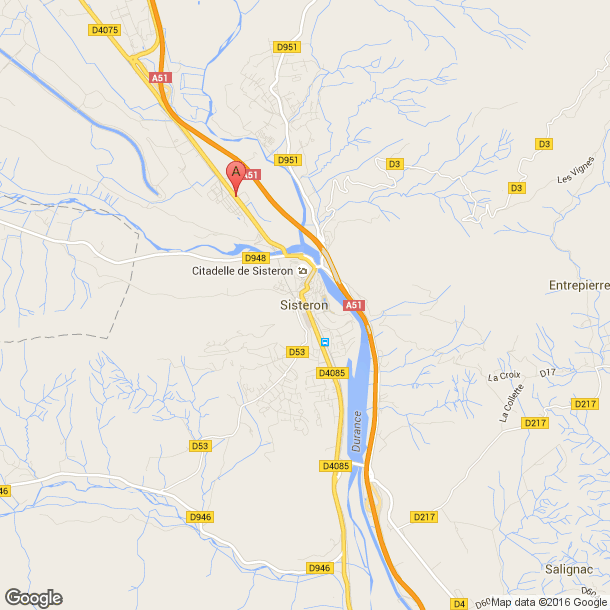 Plan des salles de sport de Sisteron