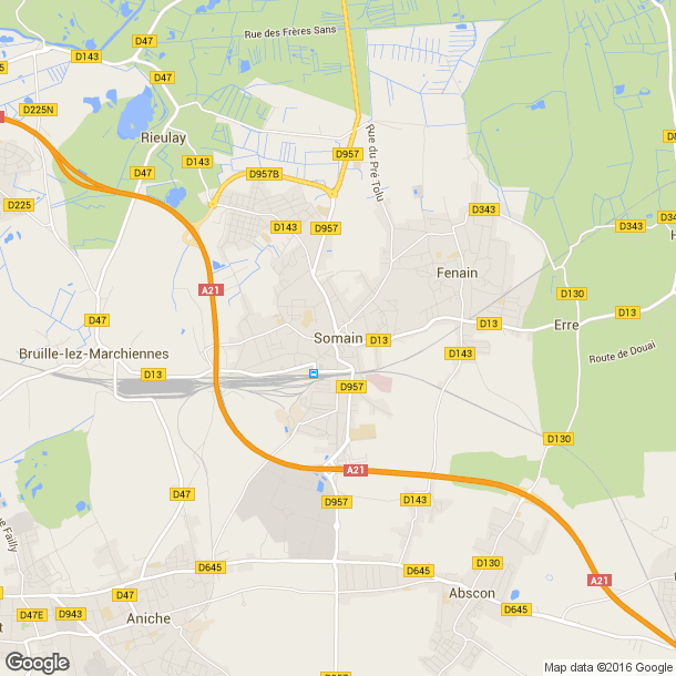 Plan des salles de sport de Somain