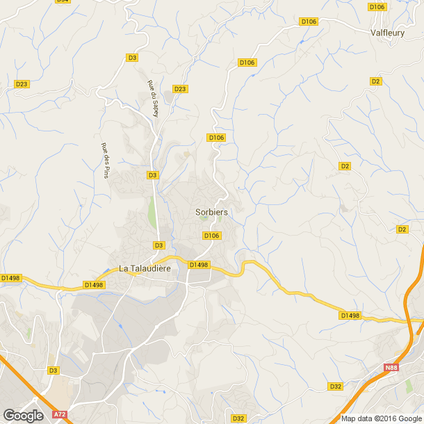 Plan des salles de sport de Sorbiers